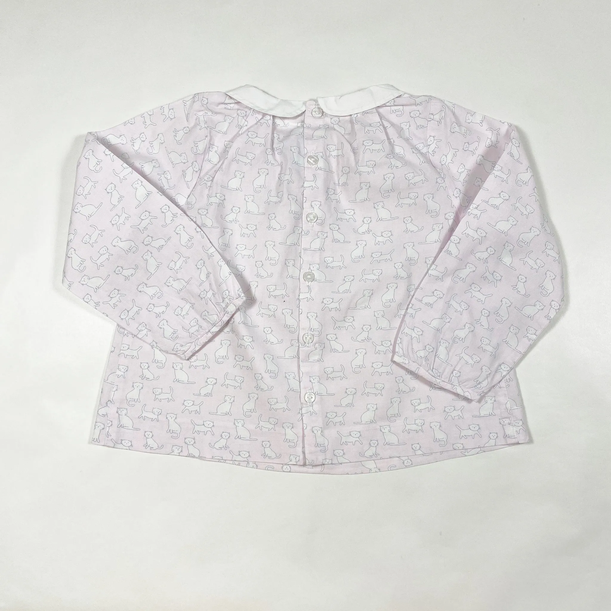 Jacadi soft purple cat blouse with collar 24M/88cm