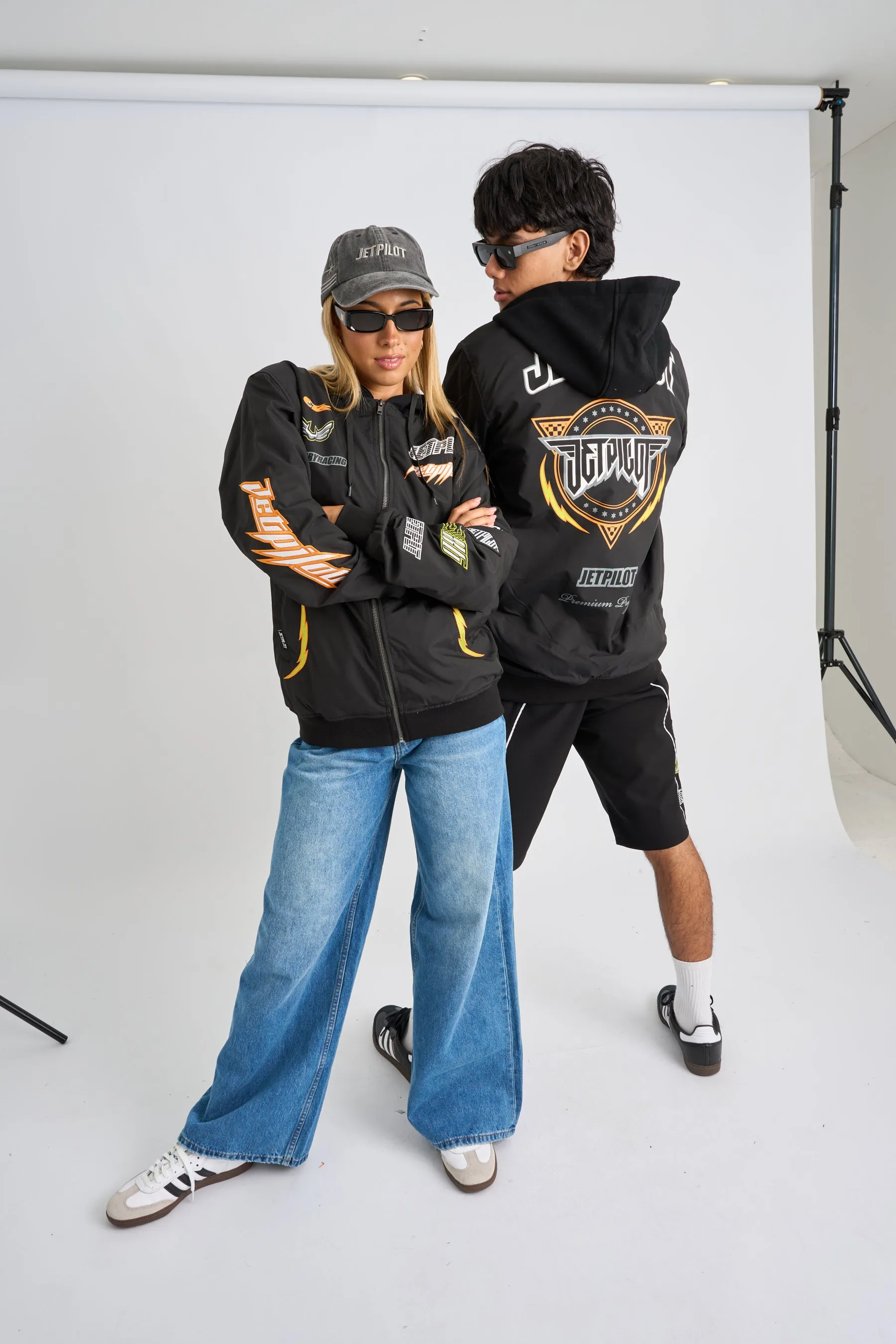 Jetpilot Track Day Jacket - Black