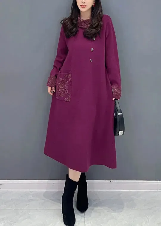 Knit Long Dresses Fall