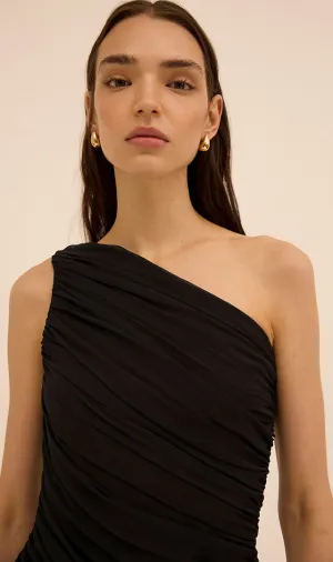 Layal Asymmetric Top in Black