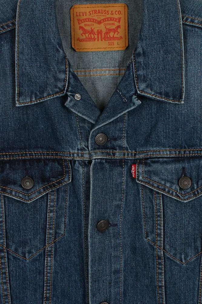 Levi's Men's Denim Cotton Button Front Denim Trucker Jacket