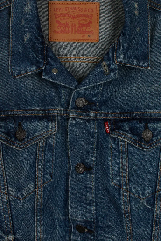 Levi's Men's Denim Cotton Button Front Denim Trucker Jacket