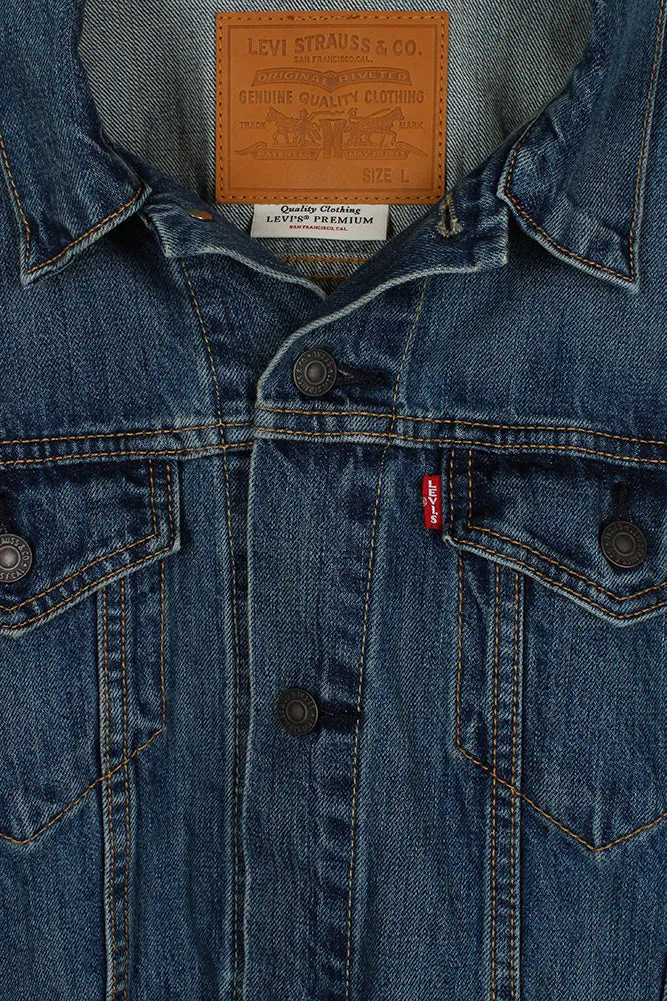 Levi's Men's Denim Cotton Button Front Denim Trucker Jacket