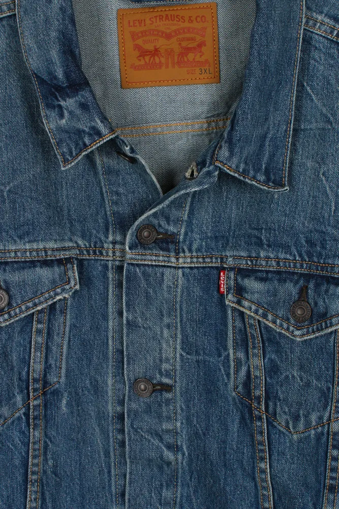 Levi's Men's Denim Cotton Button Front Denim Trucker Jacket