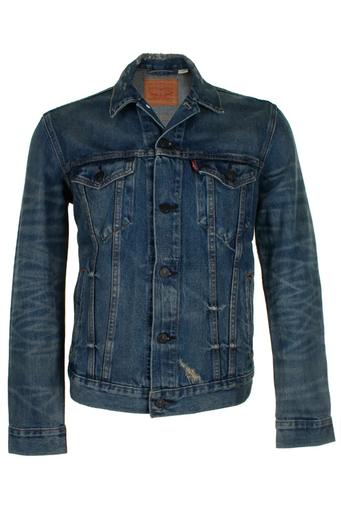 Levi's Men's Denim Cotton Button Front Denim Trucker Jacket