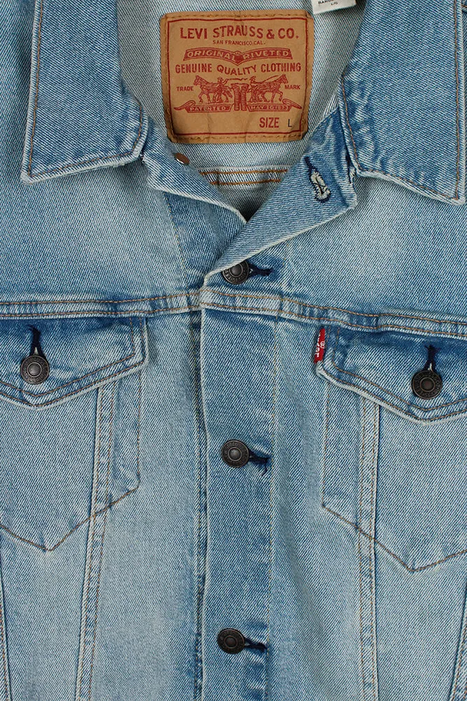 Levi's Men's Denim Cotton Button Front Denim Trucker Jacket