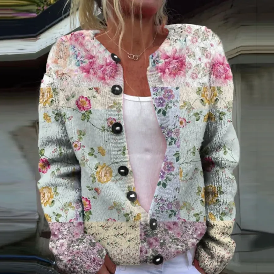 Lowri | Elegant vest with floral print