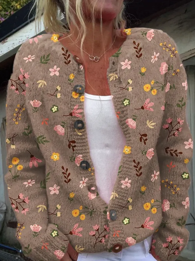 Lowri | Elegant vest with floral print