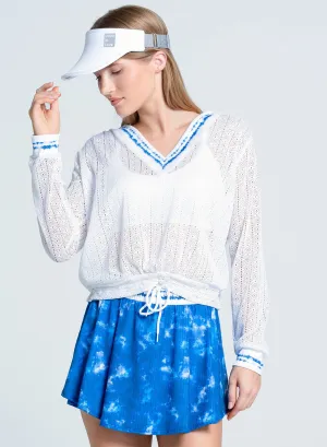 Lucky in Love Shibori Stripe Pullover