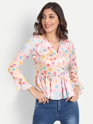 Masakali.co Tops for Women western wear polka dot