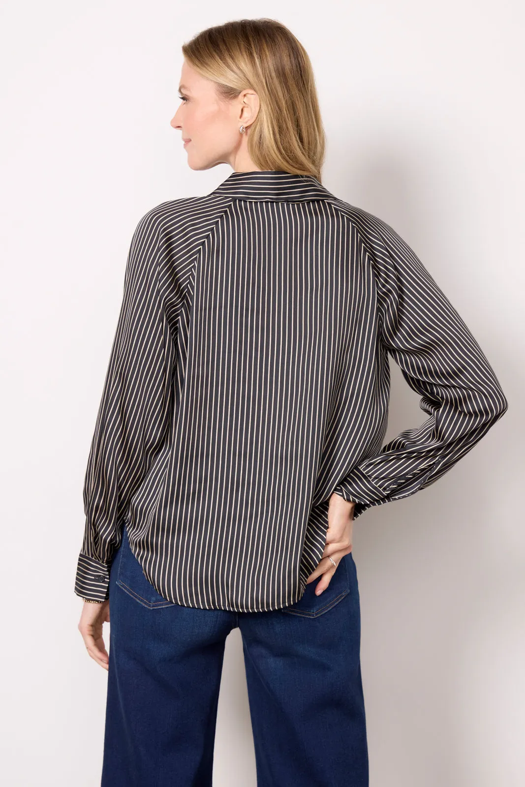 Monica Stripe Satin Shirt