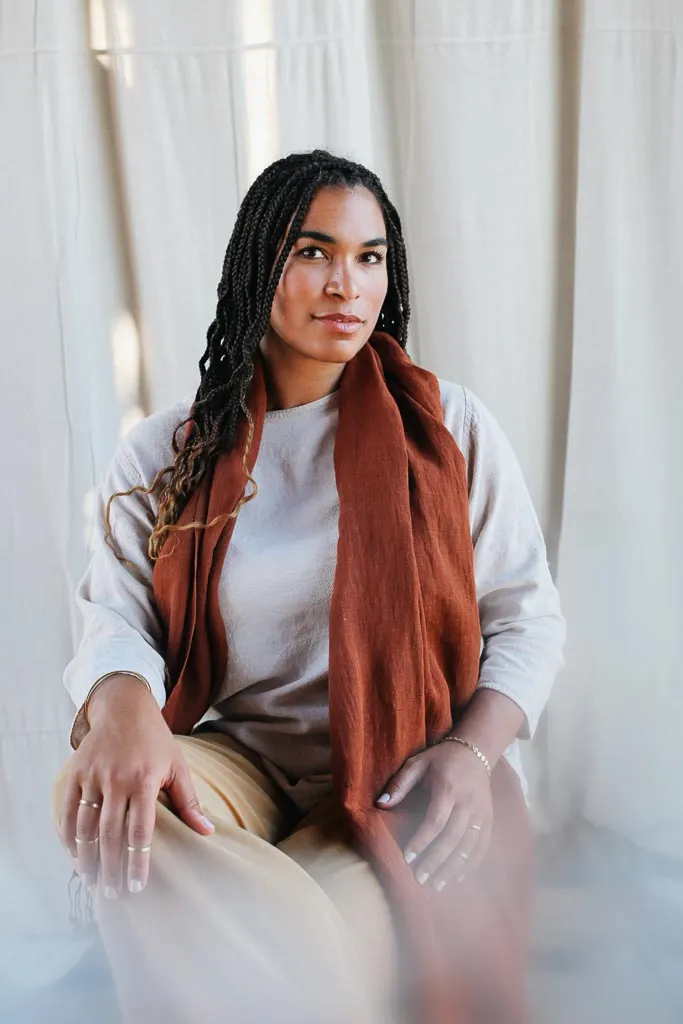Naturally Dyed Silk Scarves