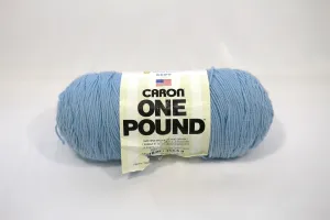 One-Pound Skein of Sky Blue Yarn – Perfect for Big Projects