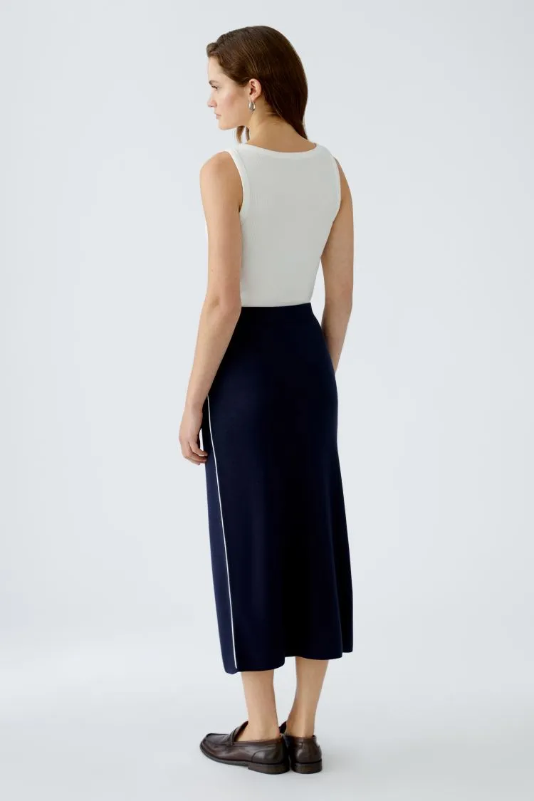 OUI Knitted skirt - darkblue