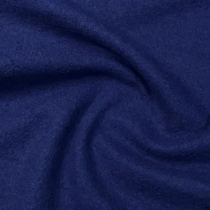Pacific Blue Boiled Wool Fabric by Telio