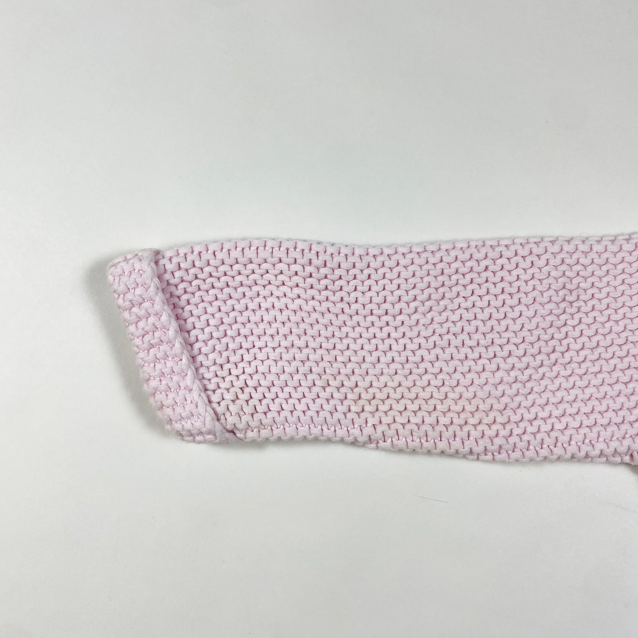 Petit Bateau soft rose heavy knit cotton cardigan 12M/74