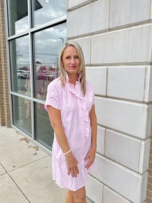 Pink Perfection Striped Dress