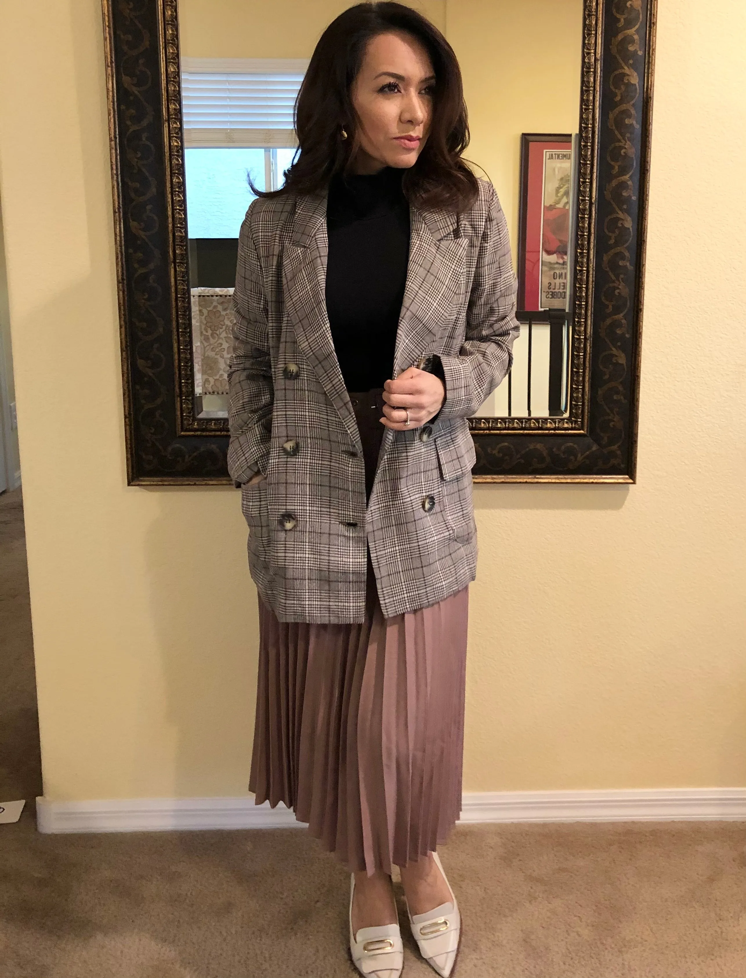 Plaid Pocket Blazer