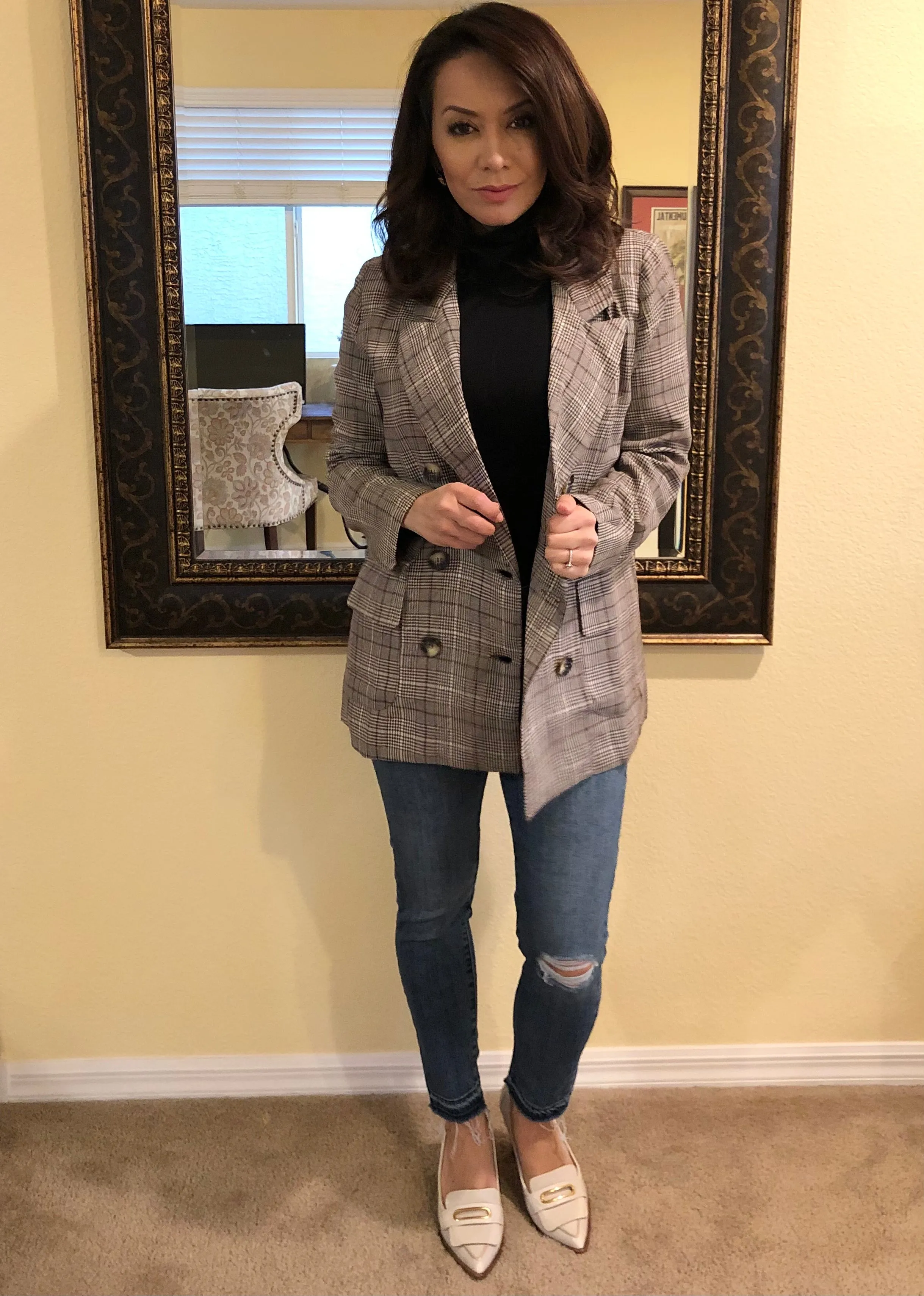 Plaid Pocket Blazer