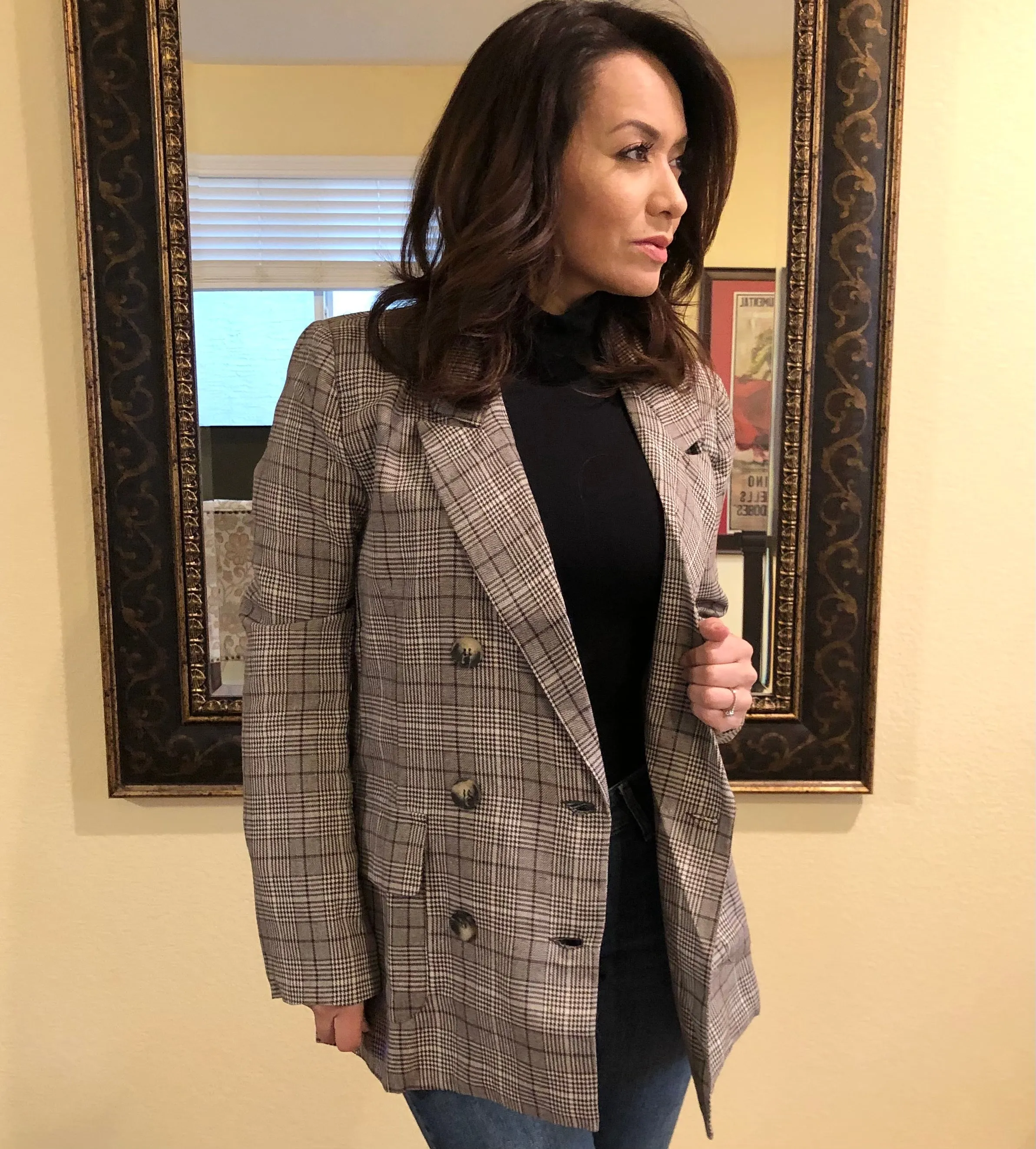 Plaid Pocket Blazer