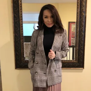 Plaid Pocket Blazer