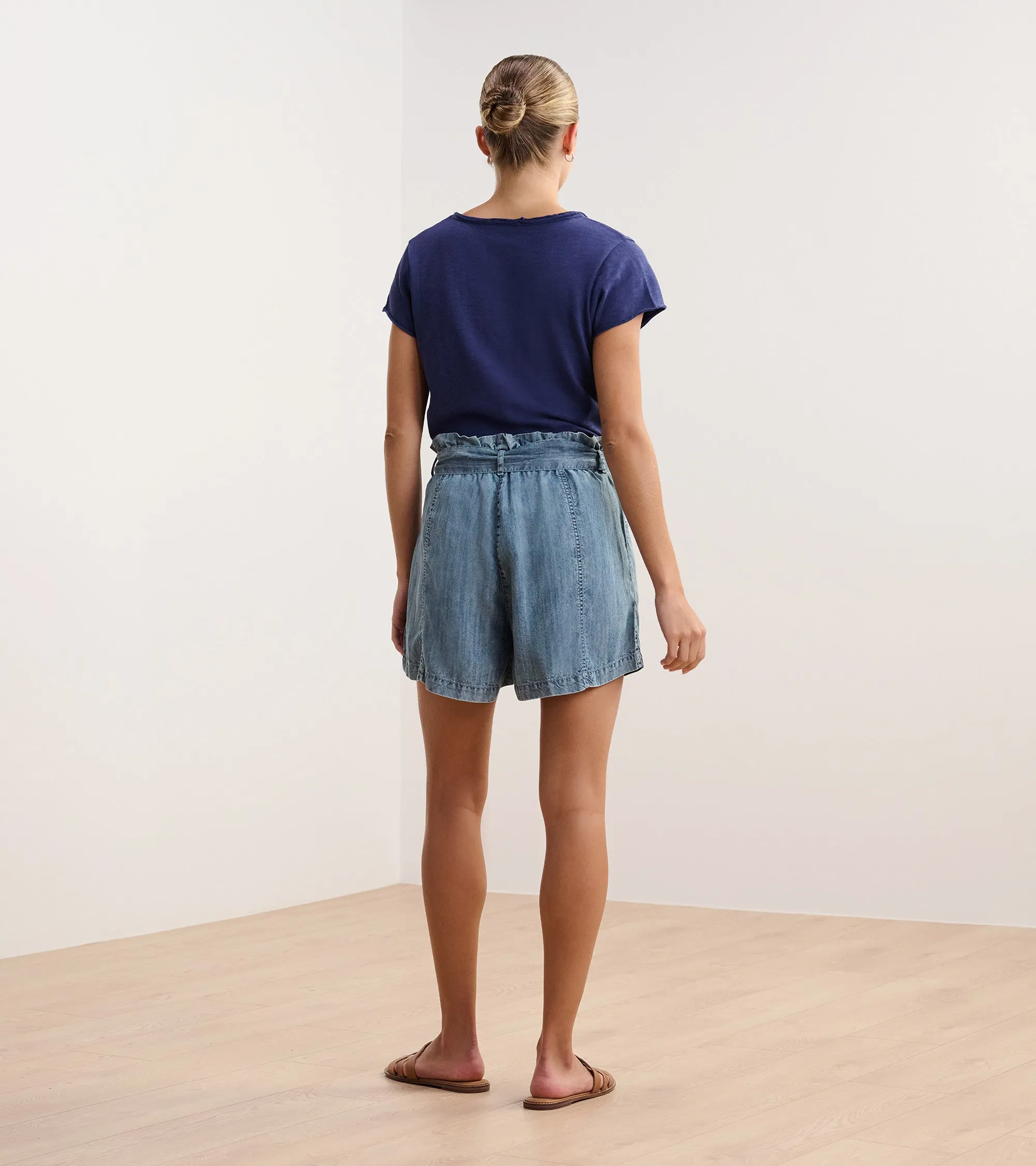 Sadie V-Neck Tee - Patriot Blue