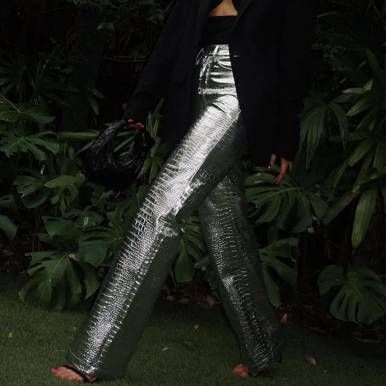 Scale-Pattern Pants