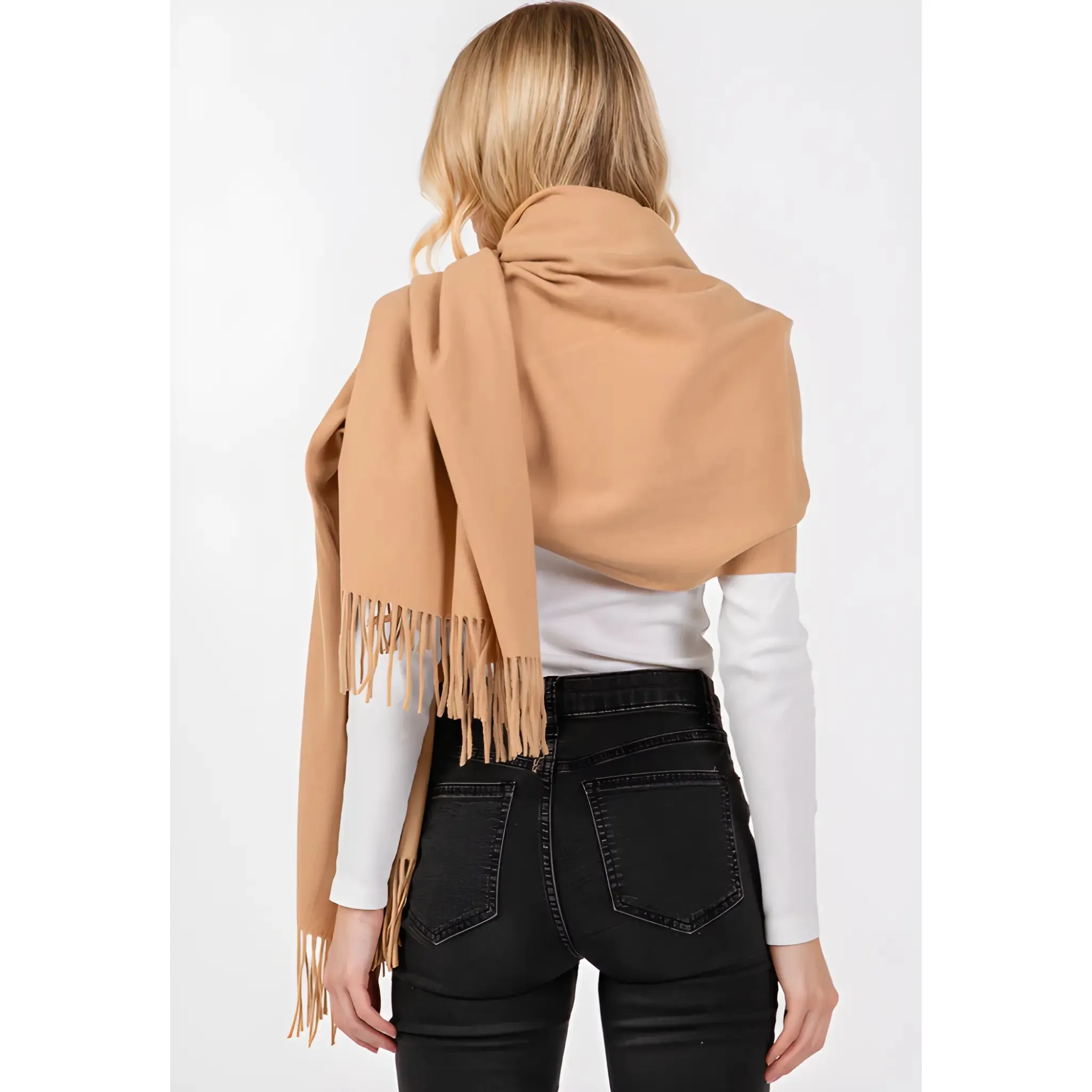 Solid Color Oblong Scarf