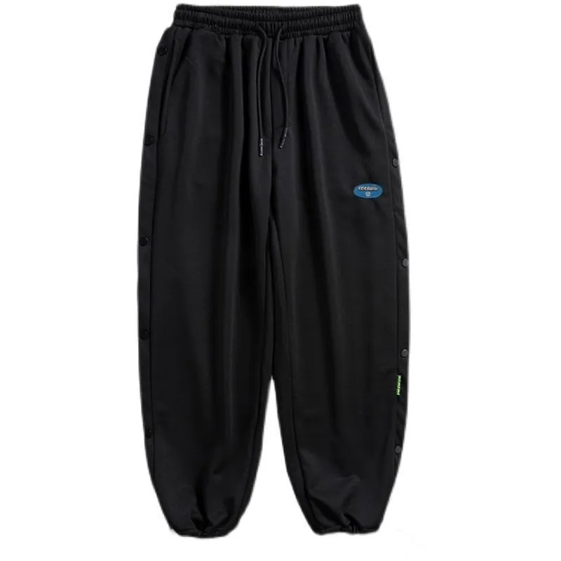Sports casual pants buttoned trousers