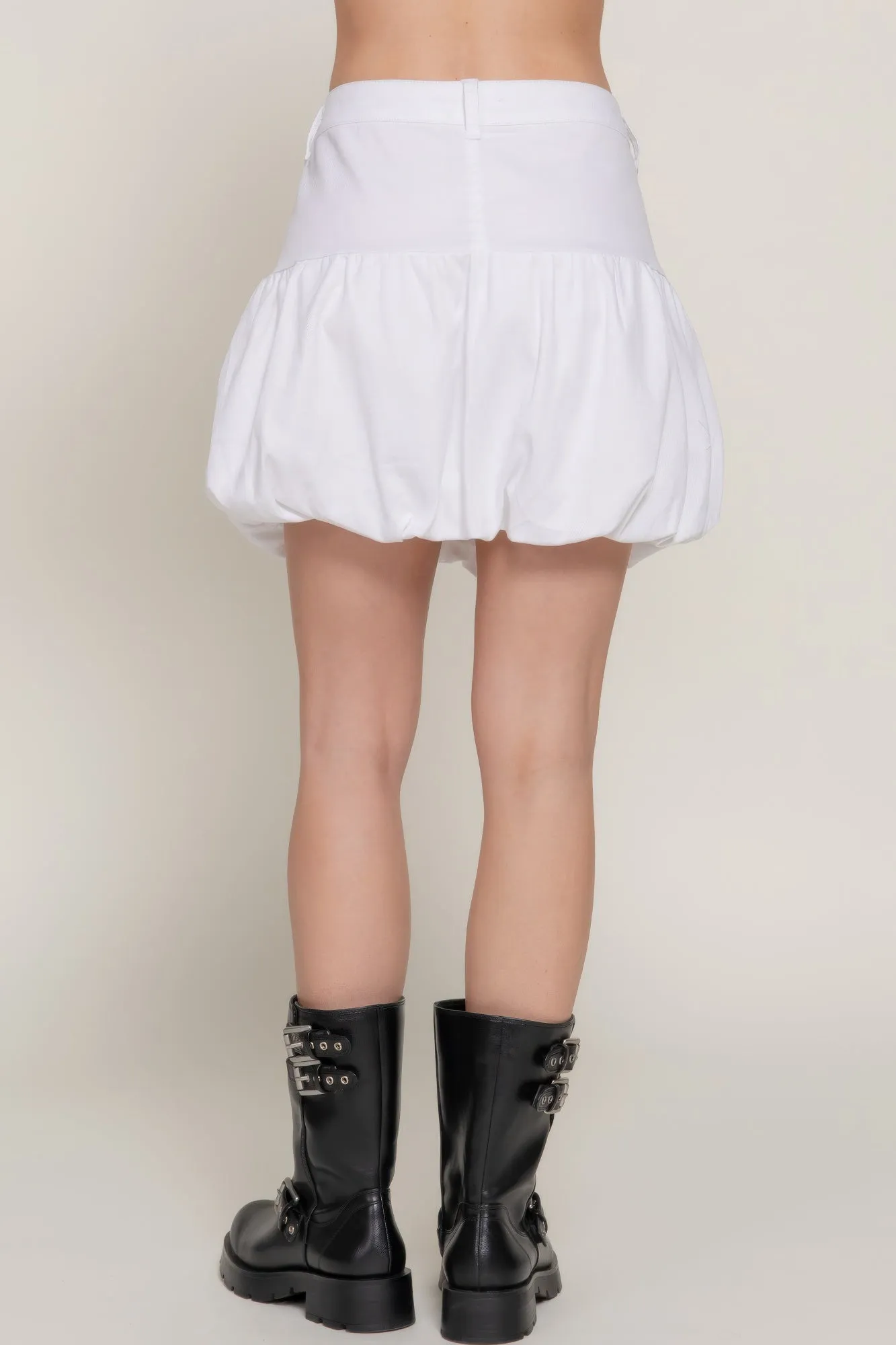 Stretsch Twill Balloon Skirt
