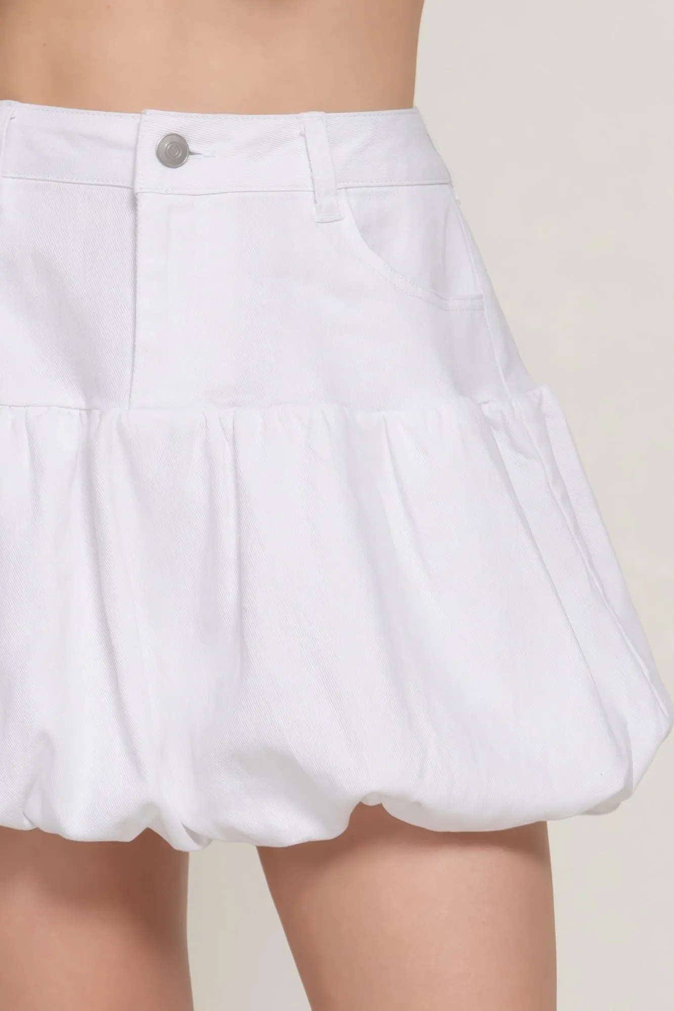 Stretsch Twill Balloon Skirt