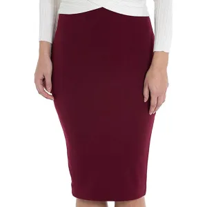 Summer Stretchable Matching Skirt High Waist Mid-Length OL Uniform Hip Flattering Slim Look Skirt