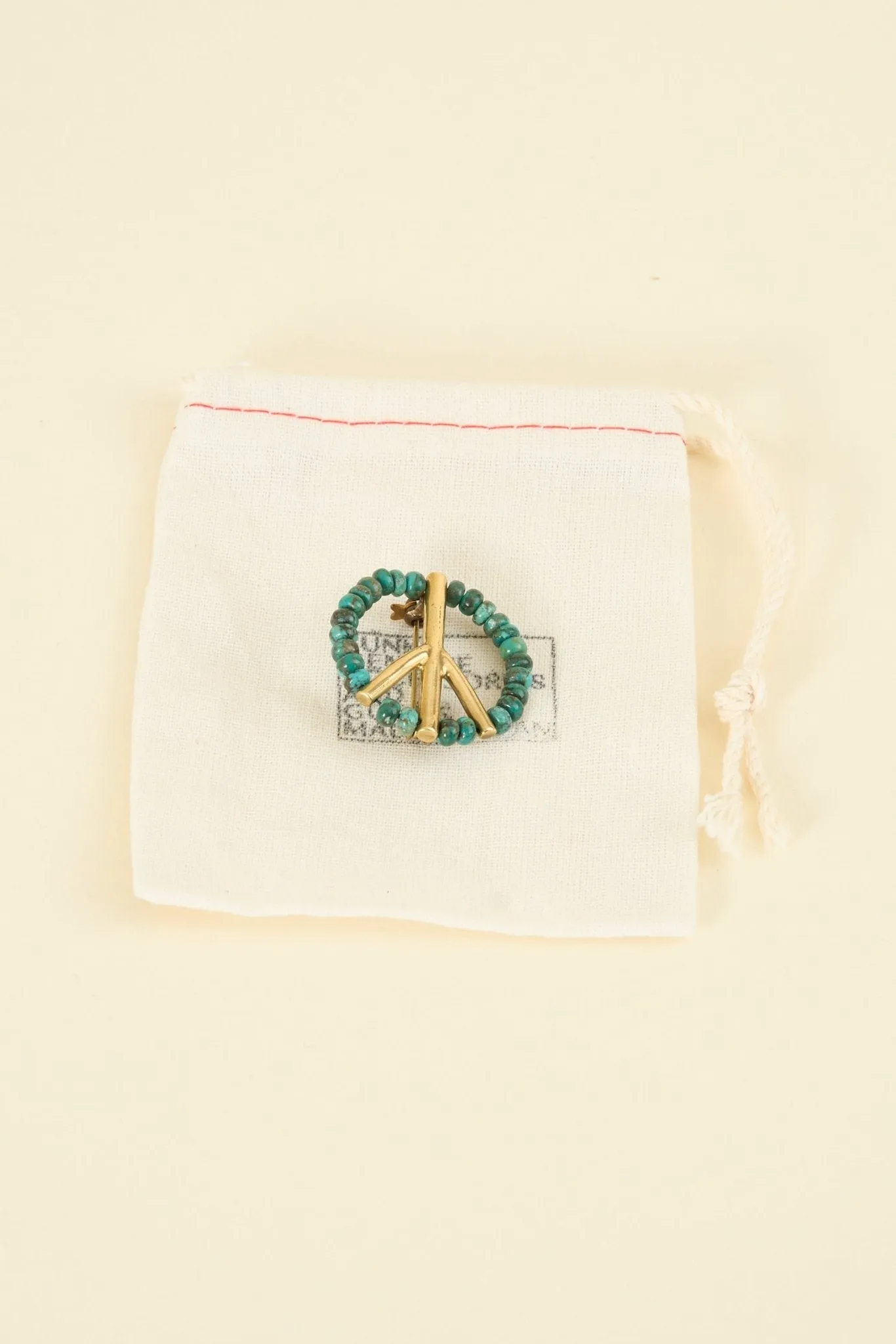 SunKu Peace Pin - Turquoise / Gold