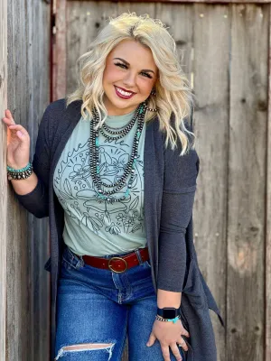Texas True Threads Grey Hacci Cardigan