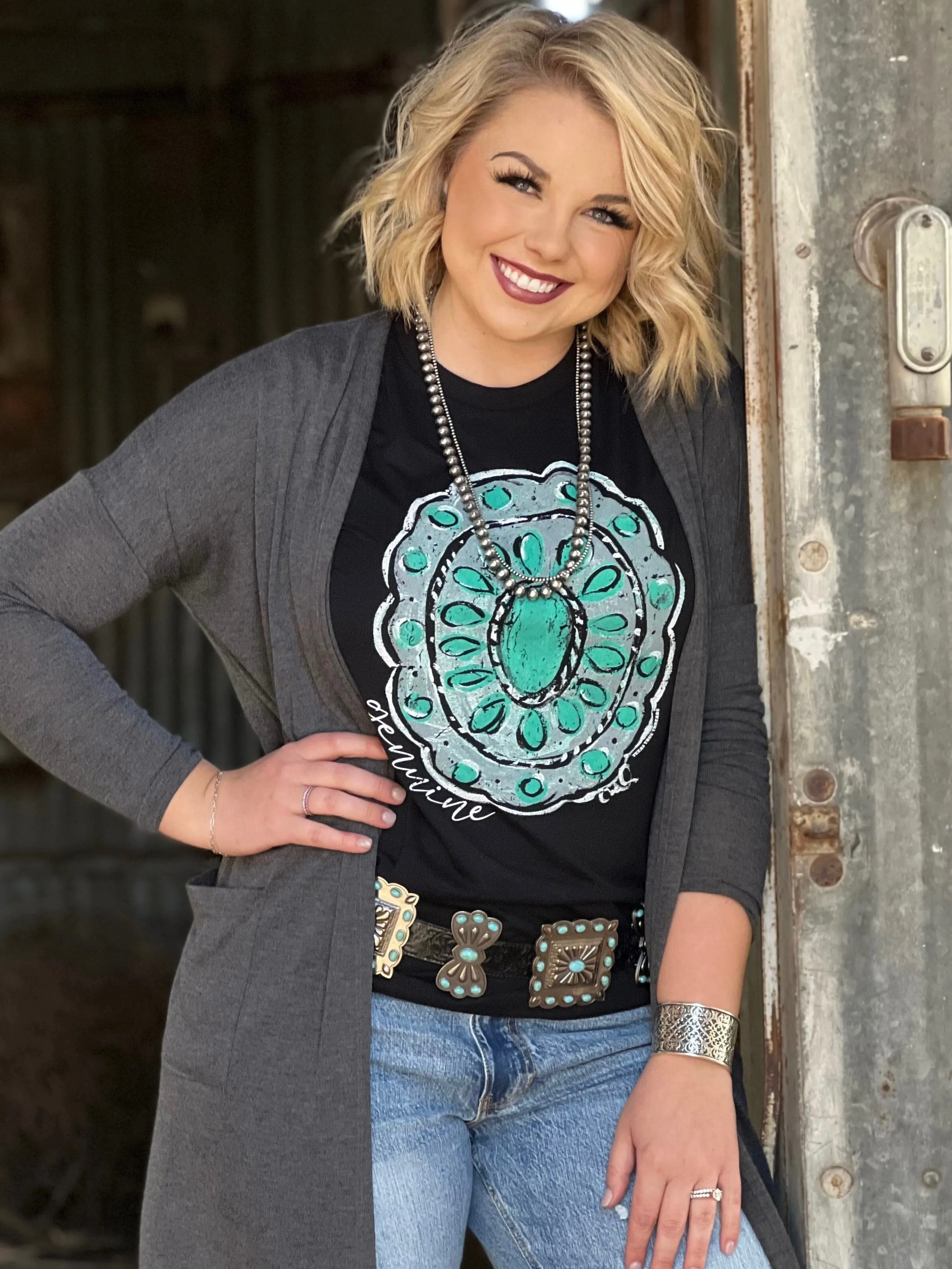 Texas True Threads Grey Hacci Cardigan