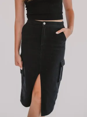 The Dakota Denim Midi Skirt