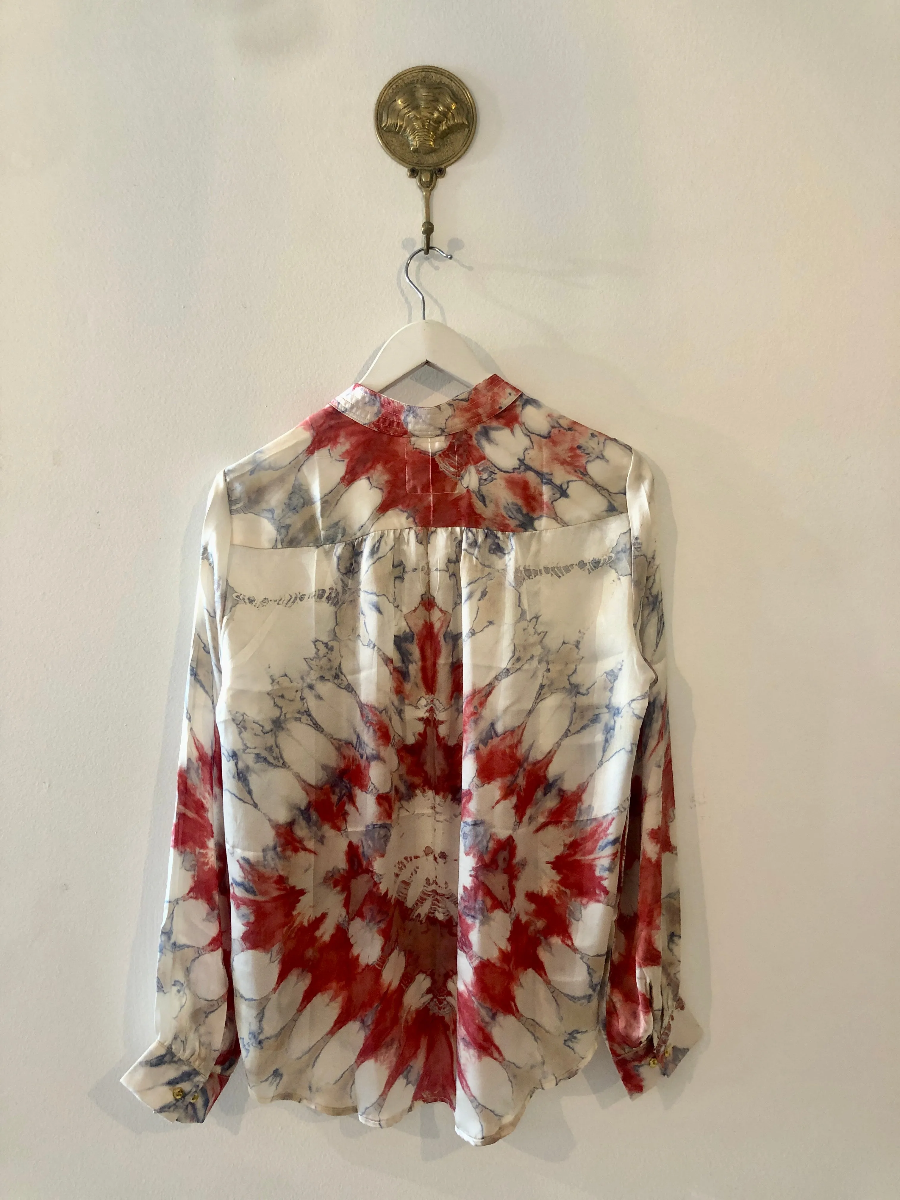 The Havana Silk Blouse in del Camino