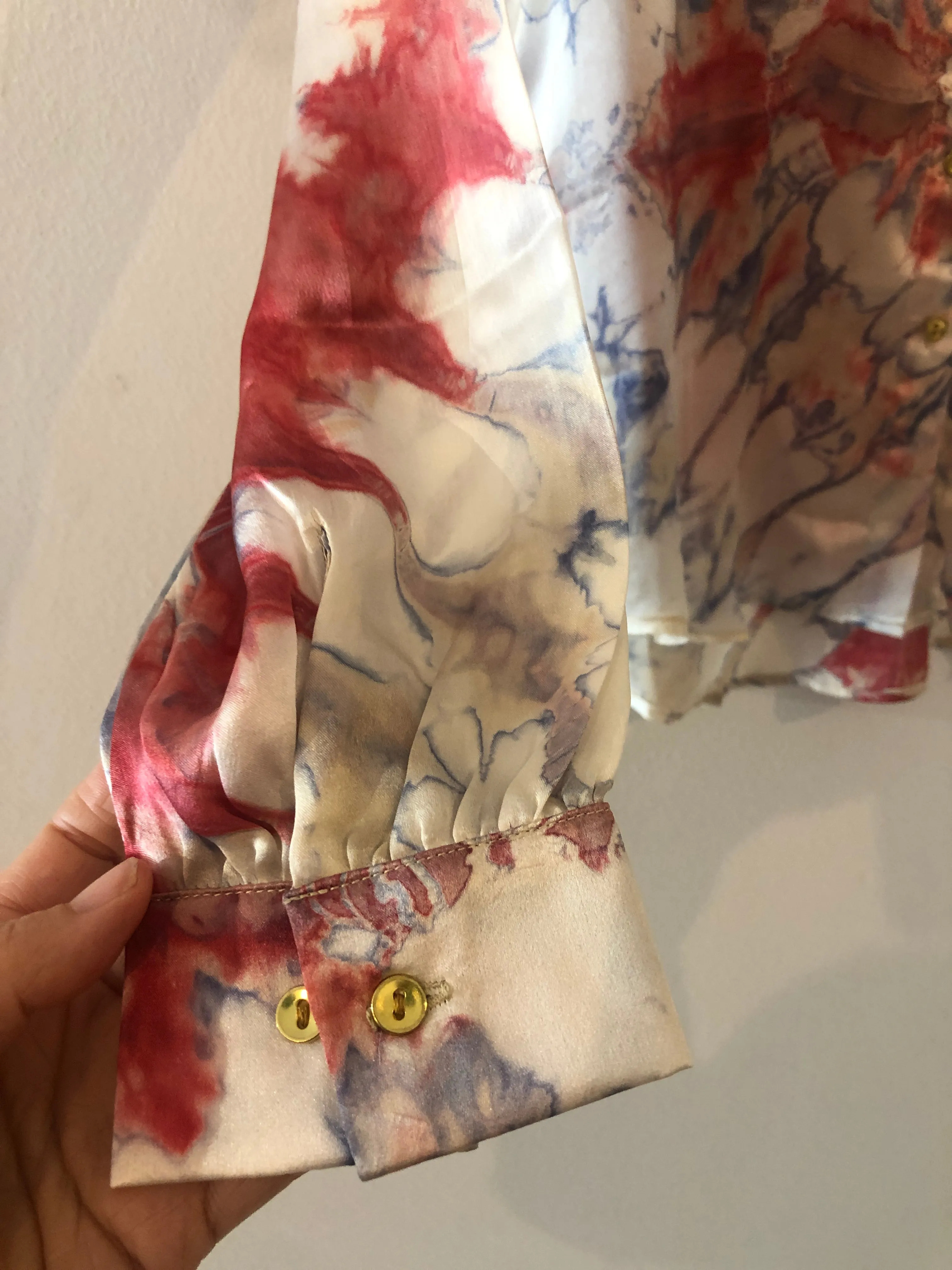 The Havana Silk Blouse in del Camino
