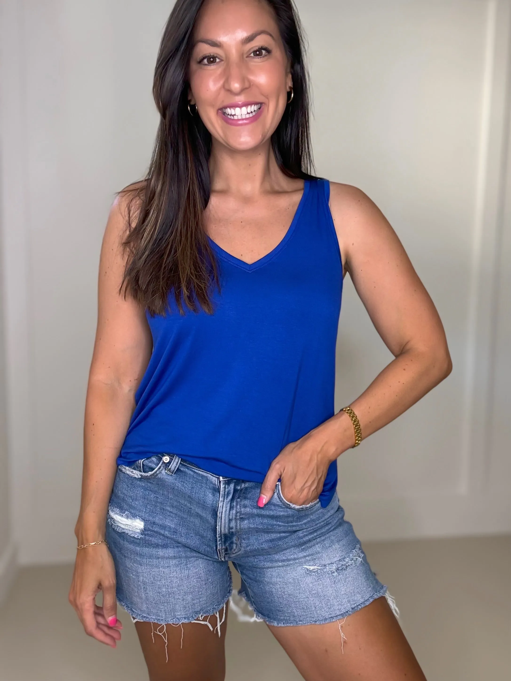 The Plain Jane Tank (Cobalt Blue)