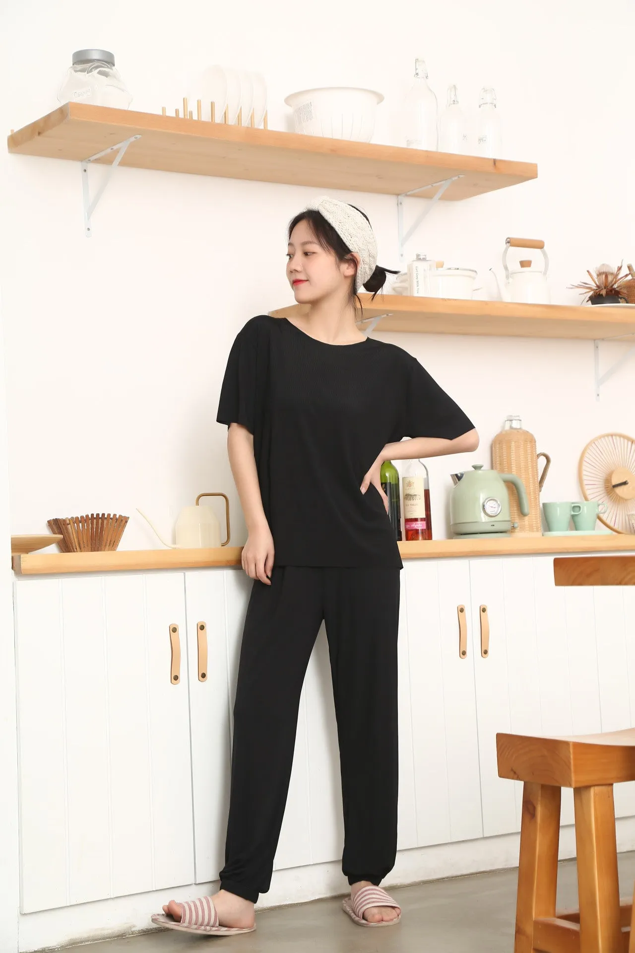 Trendy Sets Women Summer Two-Piece Silk Popular Sporty Casual Sleepwear