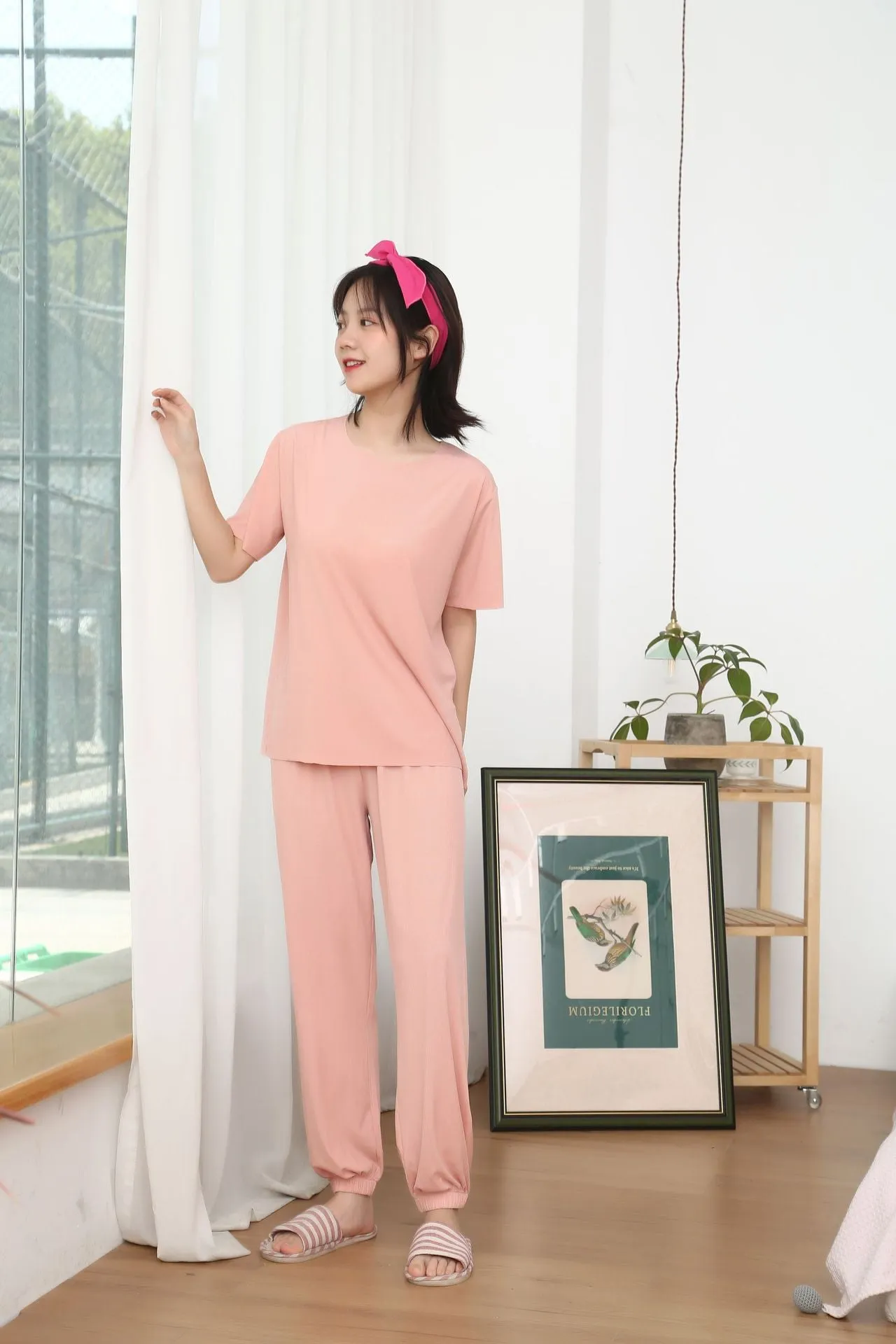 Trendy Sets Women Summer Two-Piece Silk Popular Sporty Casual Sleepwear