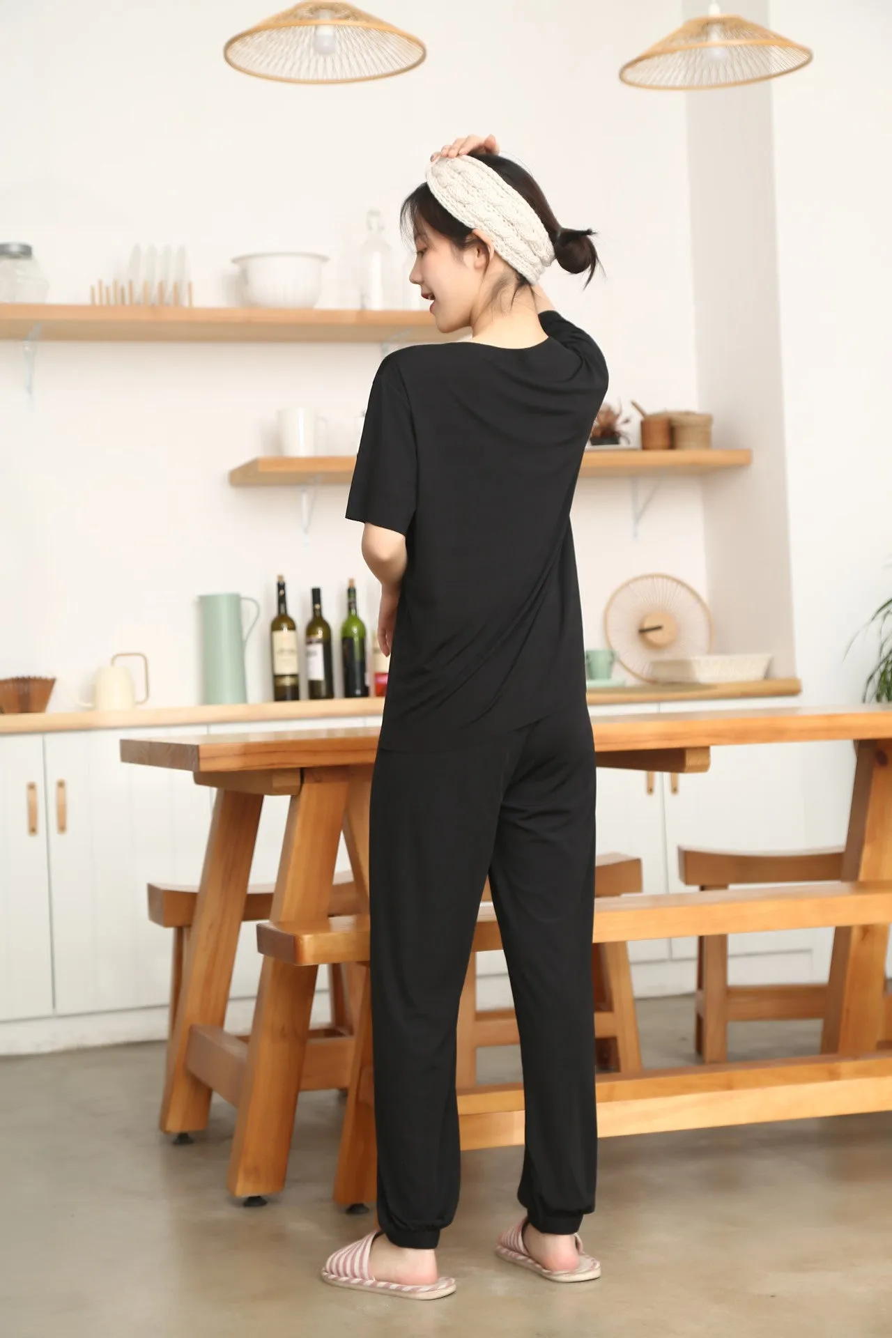 Trendy Sets Women Summer Two-Piece Silk Popular Sporty Casual Sleepwear