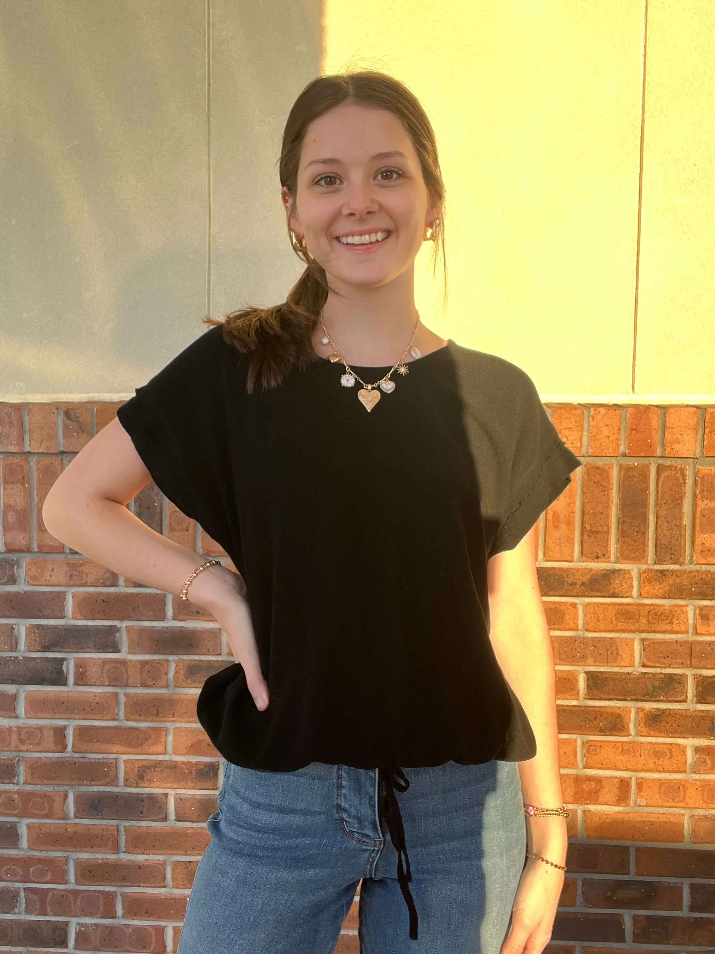 Umgee Linen Tie Top