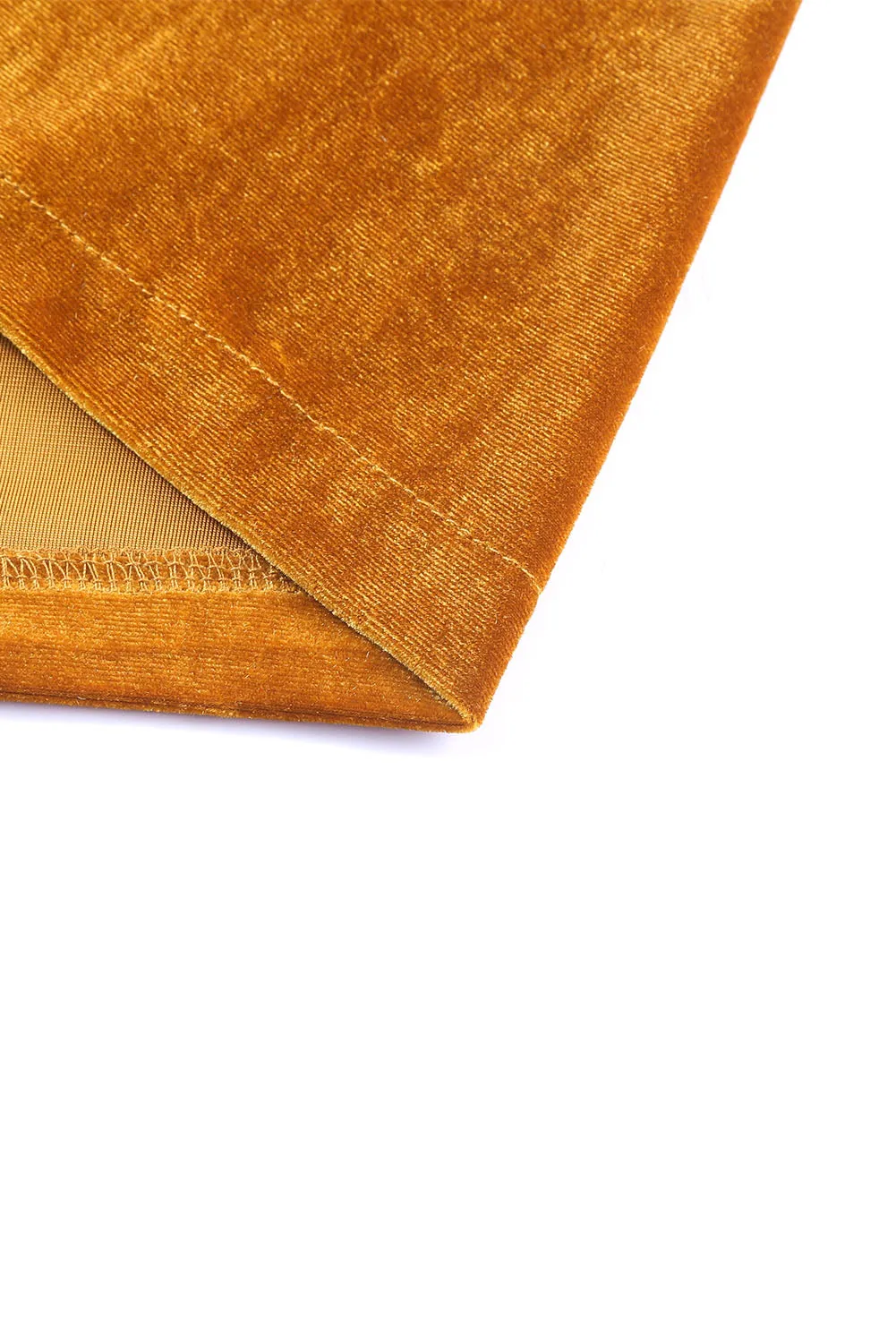 Velour Long Jacket - Yellow