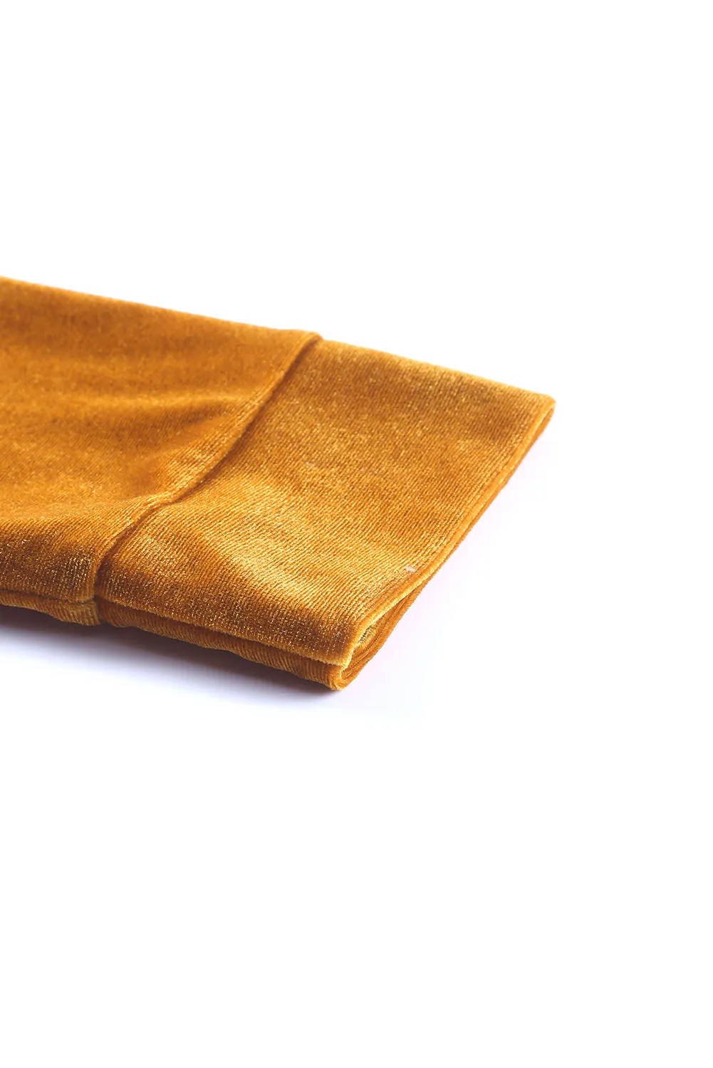 Velour Long Jacket - Yellow