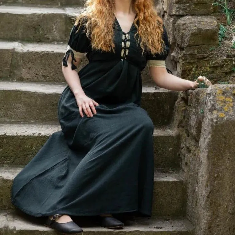 Viking Summer Dress | Laced Front & Sleeves