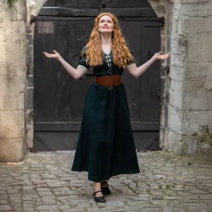 Viking Summer Dress | Laced Front & Sleeves