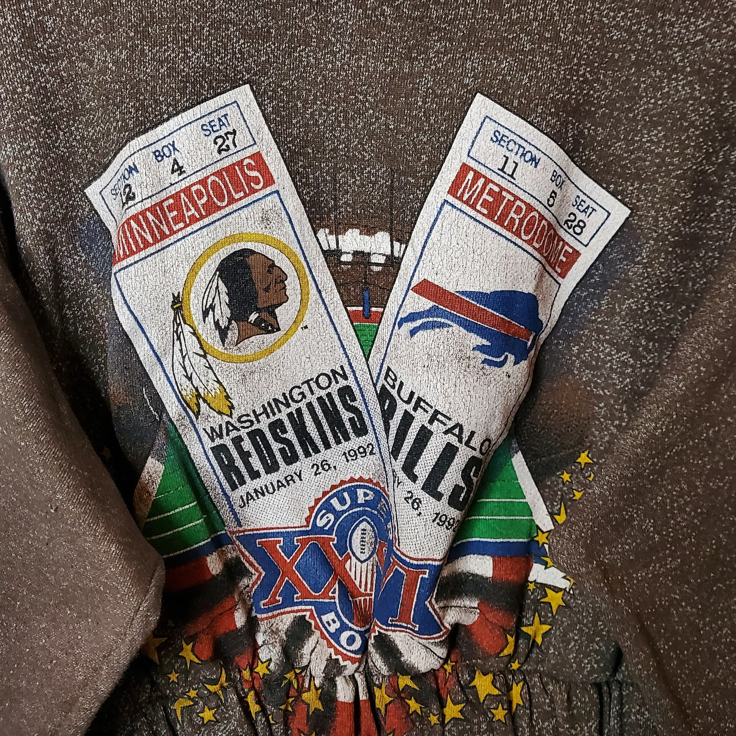 Vintage 90s America Football Crop Sweatshirt | Size 10