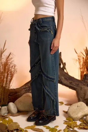 Vintage Wash Distressed Jeans