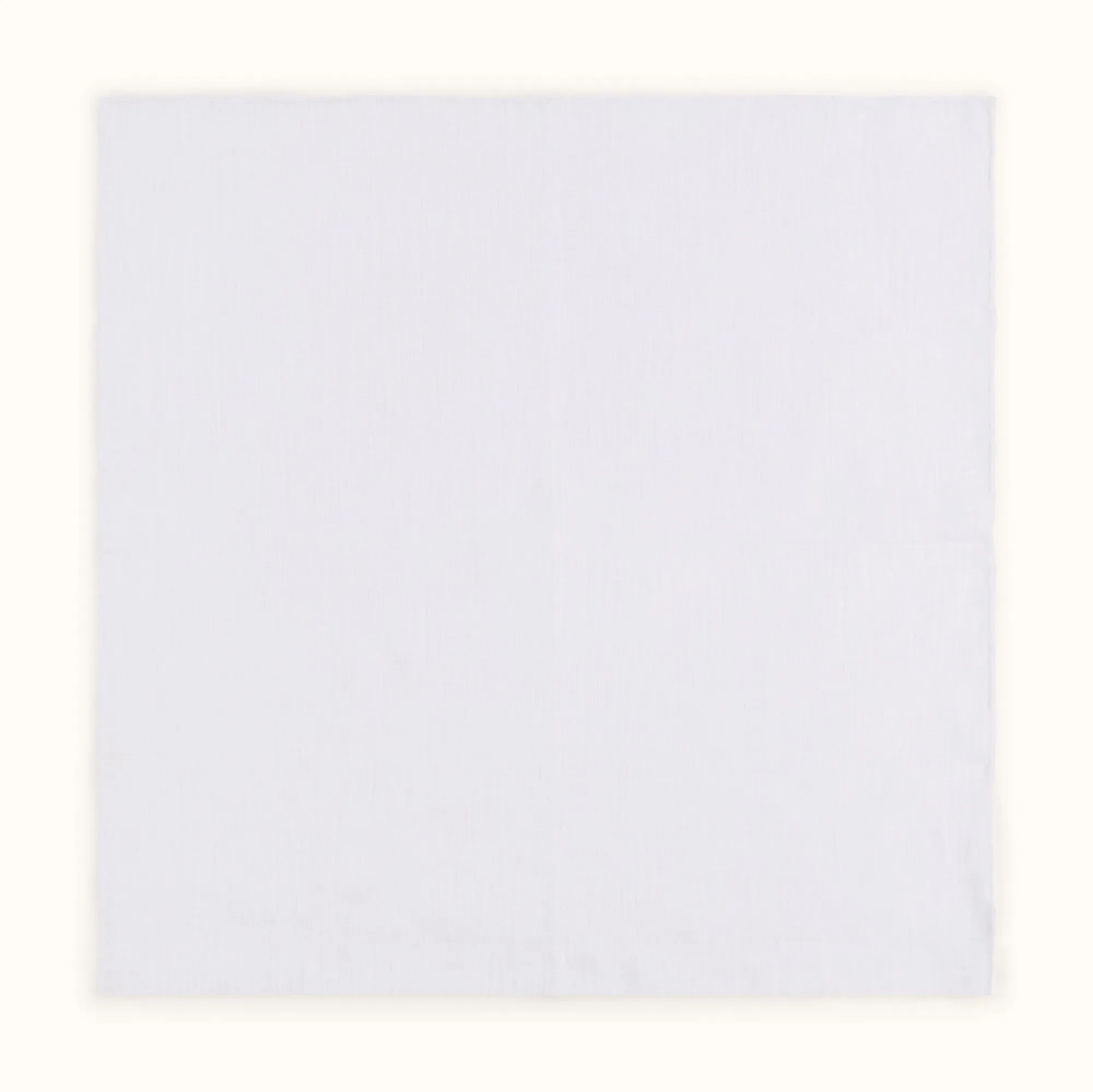 White Irish Linen Handkerchief